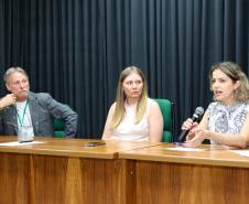 Técnicos do DER/PR apresentaram detalhes da obra nesta terça. Foto: Rodrigo Félix Leal / SEIL