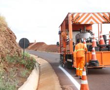 Com tráfego já liberado, novo contorno de Marechal Cândido Rondon recebe últimos serviços Foto: Rodrigo Félix Leal/SEIL