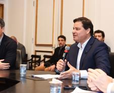 O Governo do Estado, por meio da Secretaria de Infraestrutura e Logística (SEIL), lançou oficialmente nesta terça-feira (25) a 2ª edição da Jornada BIM: Prefeituras em Foco, que ocorrerá de 2 a 4 de julho, em Curitiba. Foto: Rodrigo Félix Leal / SEIL