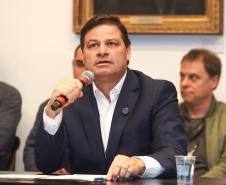 O Governo do Estado, por meio da Secretaria de Infraestrutura e Logística (SEIL), lançou oficialmente nesta terça-feira (25) a 2ª edição da Jornada BIM: Prefeituras em Foco, que ocorrerá de 2 a 4 de julho, em Curitiba. Foto: Rodrigo Félix Leal / SEIL