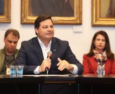 O Governo do Estado, por meio da Secretaria de Infraestrutura e Logística (SEIL), lançou oficialmente nesta terça-feira (25) a 2ª edição da Jornada BIM: Prefeituras em Foco, que ocorrerá de 2 a 4 de julho, em Curitiba. Foto: Rodrigo Félix Leal / SEIL