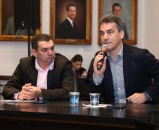 O Governo do Estado, por meio da Secretaria de Infraestrutura e Logística (SEIL), lançou oficialmente nesta terça-feira (25) a 2ª edição da Jornada BIM: Prefeituras em Foco, que ocorrerá de 2 a 4 de julho, em Curitiba. Foto: Rodrigo Félix Leal / SEIL