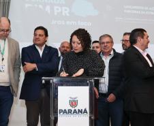 O Governo do Estado, por meio da Secretaria de Infraestrutura e Logística (SEIL), lançou oficialmente nesta terça-feira (25) a 2ª edição da Jornada BIM: Prefeituras em Foco, que ocorrerá de 2 a 4 de julho, em Curitiba. Foto: Rodrigo Félix Leal / SEIL