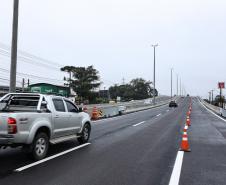 Novo viaduto de São José dos Pinhais tem pista superior liberada Foto: Rodrigo Félix Leal/SEIL-PR