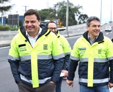 Novo viaduto de São José dos Pinhais tem pista superior liberada Foto: Rodrigo Félix Leal/SEIL-PR