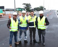 Novo viaduto de São José dos Pinhais tem pista superior liberada Foto: Rodrigo Félix Leal/SEIL-PR