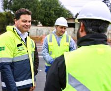Novo viaduto de São José dos Pinhais tem pista superior liberada Foto: Rodrigo Félix Leal/SEIL-PR
