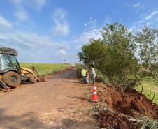 Pavimentação estrada entre Rolândia e Santa Helena