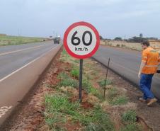 Reforço na sinalização da PR-317 entre Maringá e Iguaraçu
