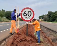 Reforço na sinalização da PR-317 entre Maringá e Iguaraçu