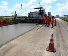 Obras-Pavimentação em Concreto da PR-280-Palmas