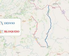 MAPA DE DESVIO E BLOQUEIO DA REGIÃO
