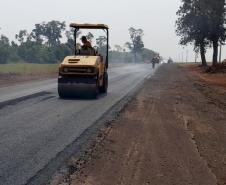 Rodovia entre Palotina e Toledo recebe serviços de conservação do pavimento