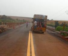 Obras na Ponte entre São João do Ivaí e São Pedro do Ivaí 