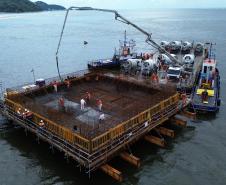 Obras da Ponte de Guaratuba