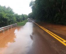 DER/PR divulga condições de rodovias estaduais após as chuvas. PR-554 - São Jorge do Ivaí