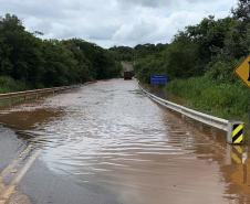 DER/PR divulga condições de rodovias estaduais após as chuvas. PR-559 - Paranavaí