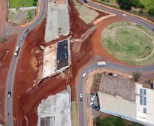 Obras do Viaduto da PUC, em Londrina