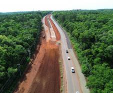 Obras de duplicação da Rodovia das Cataratas