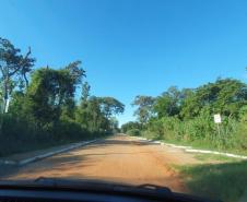 estrada entre Marilena e Porto Maringá