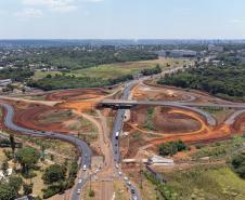 Obra da Perimetral Leste de Foz do Iguaçu