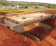 Obra da Perimetral Leste de Foz do Iguaçu