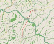 Mapa de projeto da ponte