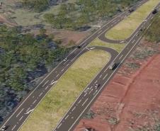 Projeto da duplicação da PRC-466 entre Turvo e Pitanga.