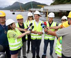 Com avanços na estrutura, Ponte de Guaratuba alcança 35,3% de execução
