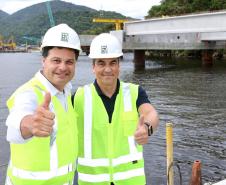 O secretário de Estado da Infraestrutura e Logística, Sandro Alex, O diretor-presidente do DER/PR, Fernando Furiatti