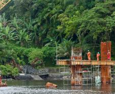 Obras ponte de Guaratuba
