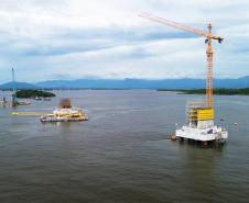 Obras da Ponte de Guaratuba