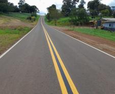 Trecho da PR-364 entre Palmital e Laranjal