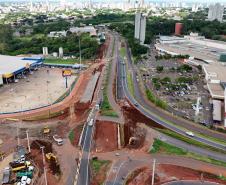 Obra do Trevo do Catuaí em Maringá
