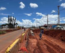 Obra do Trevo do Catuaí em Maringá
