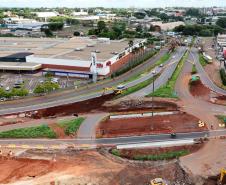 Obra do Trevo do Catuaí em Maringá