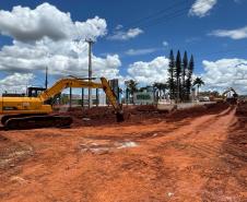Obra do Trevo do Catuaí em Maringá