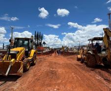 Obra do Trevo do Catuaí em Maringá
