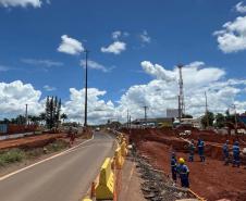 Obra do Trevo do Catuaí em Maringá