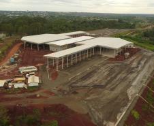 obras na Perimetral Leste de Foz