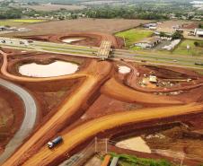 obras na Perimetral Leste de Foz