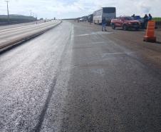 Obras na duplicação de rodovia em Toledo