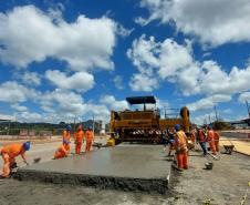 Obras de duplicação em concreto da Rodovia dos Minérios