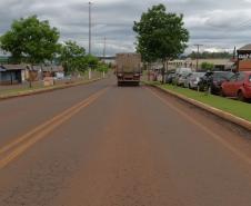 rua onde a passarela será instalada