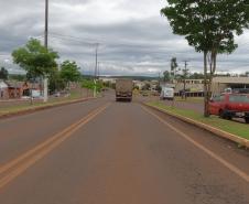 rua onde a passarela será instalada