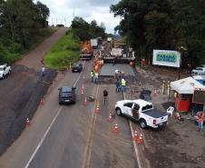 Obra de restauração em concreto da PRC-280
