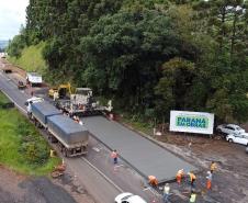 Obra de restauração em concreto da PRC-280
