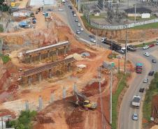 Obras da duplicação da Rodovia dos Minérios em Almirante Tamandare