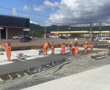 Obras da duplicação da Rodovia dos Minérios em Almirante Tamandare