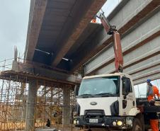 obras de duplicação em concreto da Rodovia dos Minérios
